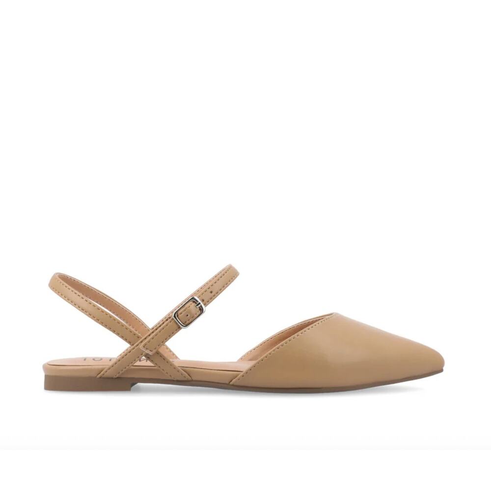 Journee Collection Martine Slingback Flats Warm Shades Size 10NW - Picture 2 of 9
